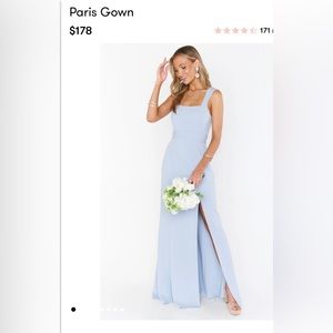 Show Me Your Mumu: Paris Gown: Steel Blue Stretch